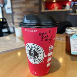 Five Lakes Coffee - Nice personal note!