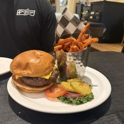 Foster's Bighorn - Foster's Burger w/ Sweet Potato Fries