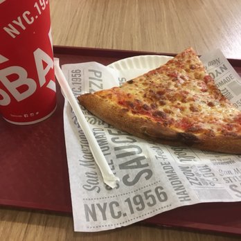Sbarro Bassett Center - Cheese pizza with a drink. This wasn't good at all. - Italian Near Me - El Paso, Texas Sbarro Bassett Center - Cheese pizza with a drink. This wasn't good at all. - Italian Near Me - El Paso, Texas