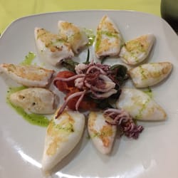Plaza Mayor - €16 squid plate was perfectly cooked
