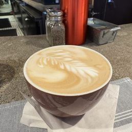 Honey lavender latte that had no lavender. It was pretty at least.