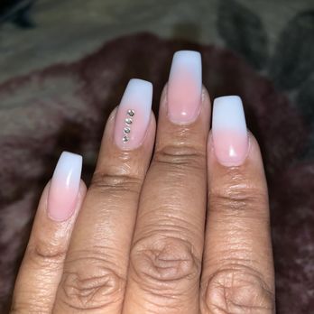 Valley Nails - Ombré nails with a simple design. - Nail Salons Near Me - San Diego, California Valley Nails - Ombré nails with a simple design. - Nail Salons Near Me - San Diego, California