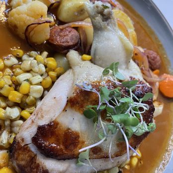 Posada Alta Cocina - Chicken with corn and many goodies - Desserts Near Me - Livermore, California