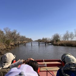 New Orleans Airboat Tours - Cruising along enjoying the sunshine.