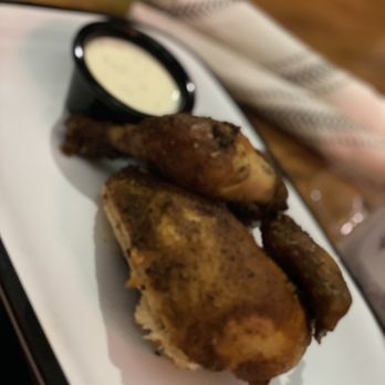 Shy Bird - Their famous rotisserie chicken.  Also found out that they do fried chicken on Mondays. This is game changing! - Cocktail Bars Near Me - Cambridge, Massachusetts