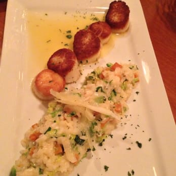 Spoleto Restaurant - Scallops with beurre blanc and Brussels sprouts risotto - Italian Near Me - Northampton, Massachusetts Spoleto Restaurant - Scallops with beurre blanc and Brussels sprouts risotto - Italian Near Me - Northampton, Massachusetts