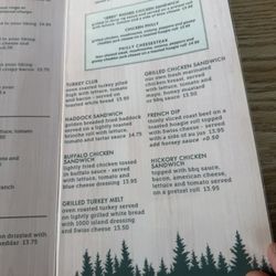 Tuggers Grill Bar & Campground - Menu