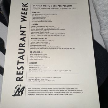 Morton's The Steakhouse - Dine LA Menu - Steakhouses Near Me - Burbank, California Morton's The Steakhouse - Dine LA Menu - Steakhouses Near Me - Burbank, California