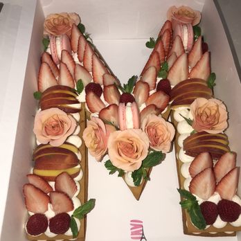 Macarons by Mila Pastry - Beautiful M cake! - Custom Cakes Near Me Macarons by Mila Pastry - Beautiful M cake! - Custom Cakes Near Me