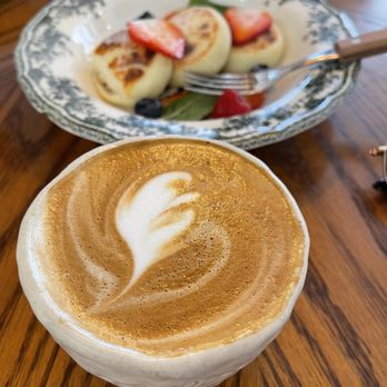 Fusion Kitchen - Cappuccino and cottage cheese pancakes. - Breakfast & Brunch Near Me - Los Angeles, California Fusion Kitchen - Cappuccino and cottage cheese pancakes. - Breakfast & Brunch Near Me - Los Angeles, California