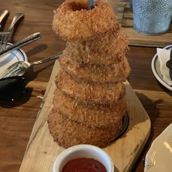 Haywire - Branding Iron Onion Rings - New American Near Me - Plano, Texas Haywire - Branding Iron Onion Rings - New American Near Me - Plano, Texas