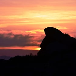 Sage Ranch Park - Sunseting behind turtle rock