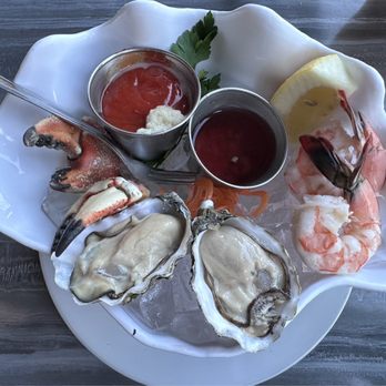 The Fish Hopper - Some sort of cold seafood platter. It was alright. - Seafood Near Me - Monterey, California