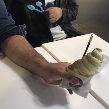 Snowtime - Chocolate matcha with fruity pebbles and pocky with red bean paste filling - Coffee & Tea Near Me - Chandler, Arizona Snowtime - Chocolate matcha with fruity pebbles and pocky with red bean paste filling - Coffee & Tea Near Me - Chandler, Arizona
