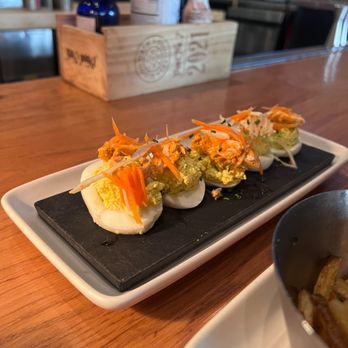 Whiskey Cake - Deviled Eggs - New American Near Me - San Antonio, Texas Whiskey Cake - Deviled Eggs - New American Near Me - San Antonio, Texas