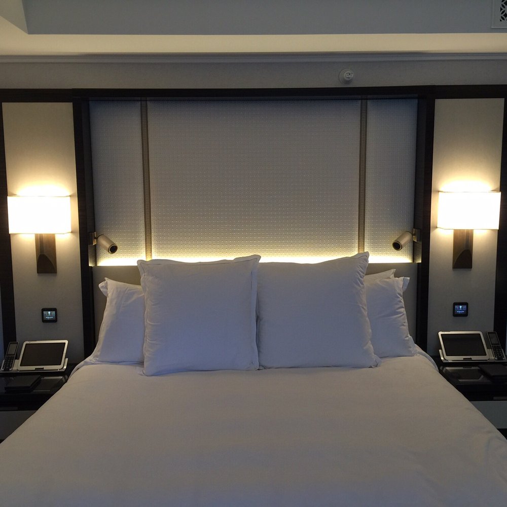 The Peninsula Chicago - Super comfy bed, and lighting, temperature of the room, music, tv, fan all controlled by smart tablet! - Hotels Near Me - Chicago, Illinois The Peninsula Chicago - Super comfy bed, and lighting, temperature of the room, music, tv, fan all controlled by smart tablet! - Hotels Near Me - Chicago, Illinois