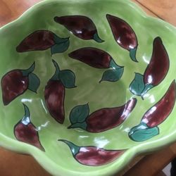 Mexican Talavera - Chilli/Pasta Bowl