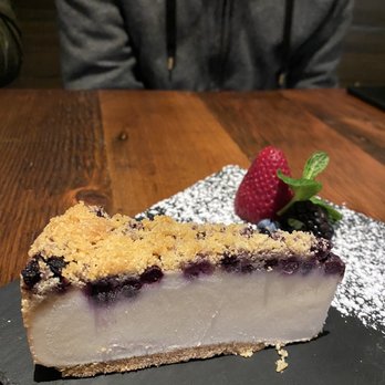 Surisan - Lemon cheesecake with blueberry crumble - Korean Near Me - San Francisco, California Surisan - Lemon cheesecake with blueberry crumble - Korean Near Me - San Francisco, California