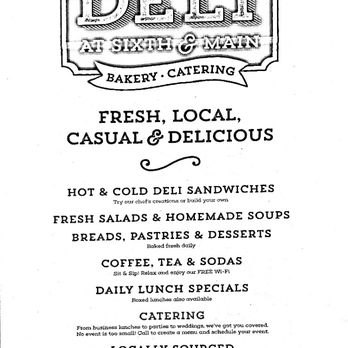 The Deli At Sixth & Main - Sandwiches Near Me - Auburn, Indiana