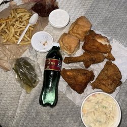 Polleria TIJUANA FRIED CHICKEN - Thursday night dinner from Tijuana Fried Chicken I love this place the specials are great you can not go wrong this meal was $11