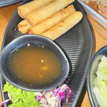 Cilantro Grill - Egg Rolls & sweet and sour dipping sauce - Thai Near Me - Cedar Park, Texas Cilantro Grill - Egg Rolls & sweet and sour dipping sauce - Thai Near Me - Cedar Park, Texas