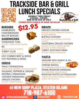 Menu photo 3 Trackside Bar & Grill Staten Island, NY Menu photo 3 Trackside Bar & Grill Staten Island, NY