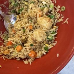 Burmese fried rice with shrimp Burmese fried rice with shrimp