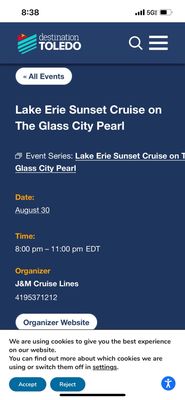 J&M Cruise Lines - The Sandpiper and The Glass City Pearl by null