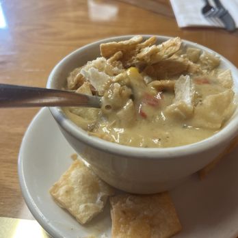 Kozy Nuk Cafe - Cheesy chicken tortilla soup (cup) - Waffles Near Me - Stoughton, Wisconsin