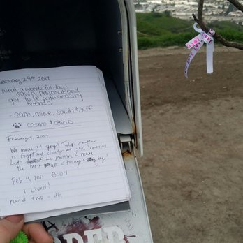 Las Ramblas Trail - The notebook inside - Hiking Near Me - San Juan Capistrano, California