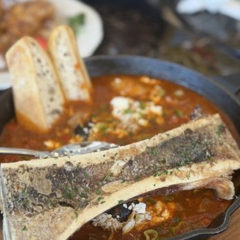 Whisper - Cioppino w/ Bone Marrow. The price is $39. There's nothing much on the bone marrow.. - Breakfast & Brunch Near Me - San Mateo, California Whisper - Cioppino w/ Bone Marrow. The price is $39. There's nothing much on the bone marrow.. - Breakfast & Brunch Near Me - San Mateo, California