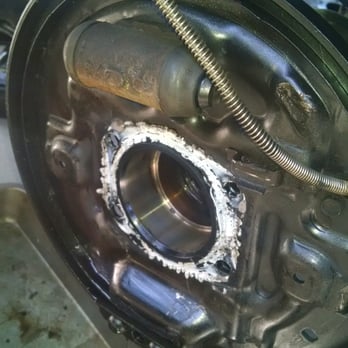 Transmission Dr Plus - Here's a pic of the shadi work they did with water gasket on a rear axle and they wonder why I won't bring my car in again! - Auto Repair Near Me - Bakersfield, California