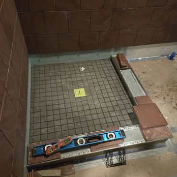 B&E Construction - The custom made basin being tiled and framed! - Drywall Installation & Repair Near Me B&E Construction - The custom made basin being tiled and framed! - Drywall Installation & Repair Near Me