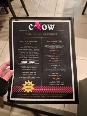 Menu photo 2 La Vaca Mexicana Ottawa, ON