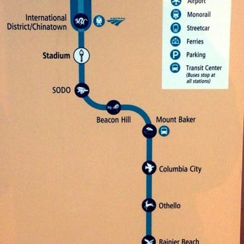 SeaTac/Airport Station - Line map as of 2014/Dec - Train Stations Near Me - Seattle, Washington