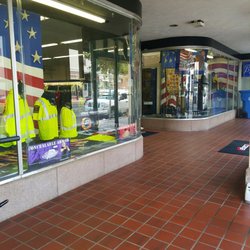 Front of store directly inside