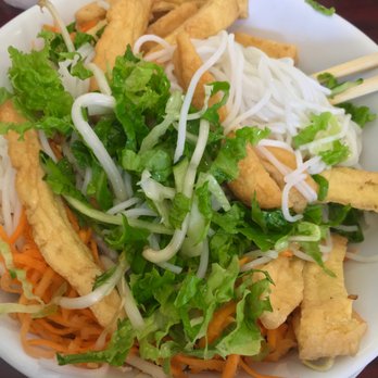 Thanh Binh - Vermicelli Noodle Bowl with tofu, part 2 (the veggies were underneath) - Vietnamese Near Me - Lake Forest, California Thanh Binh - Vermicelli Noodle Bowl with tofu, part 2 (the veggies were underneath) - Vietnamese Near Me - Lake Forest, California