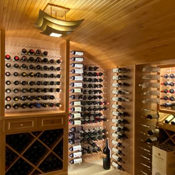 Valentini's Custom Wine Cellars - Cellar features, diamond bins, vino pins and rails, drawers, for Newport Coast client. - Cabinetry Near Me Valentini's Custom Wine Cellars - Cellar features, diamond bins, vino pins and rails, drawers, for Newport Coast client. - Cabinetry Near Me