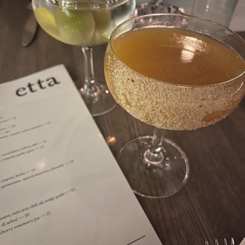 etta - Pumpkin spice martini and a regular martini - New American Near Me - Scottsdale, Arizona etta - Pumpkin spice martini and a regular martini - New American Near Me - Scottsdale, Arizona
