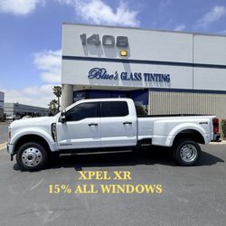 Blues Glass Tinting - Fresh tint on this beast 2026 Ford F450 tinted with 15% XPEL Prime XR for that perfect aggressive look