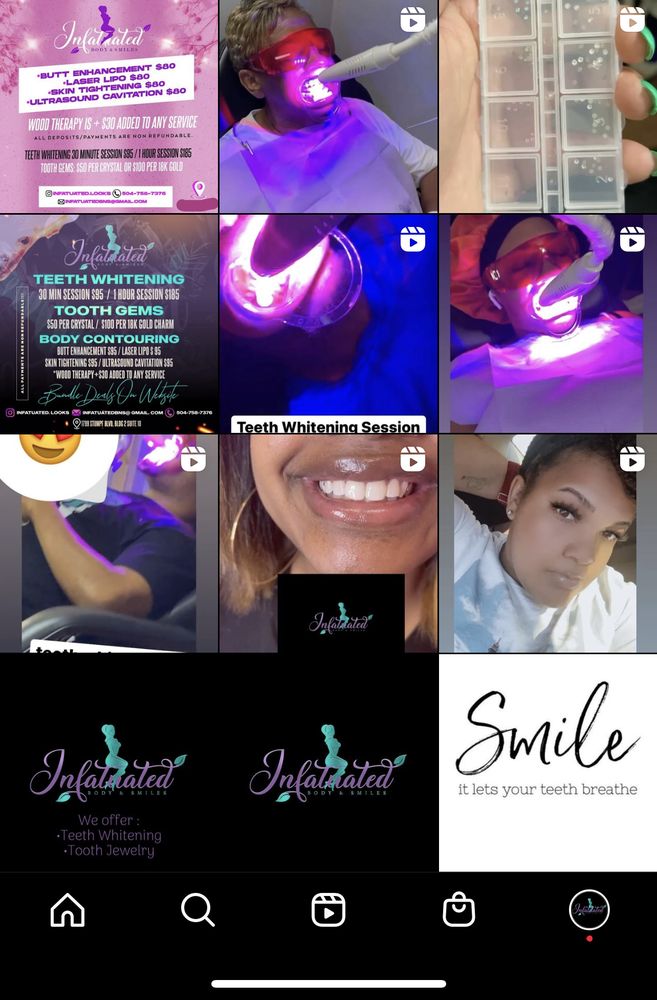 INFATUATED BODY AND SMILES Terrytown, Louisiana Teeth Whitening
