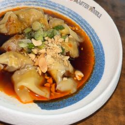 Sichuan wontons in chili oil Sichuan wontons in chili oil