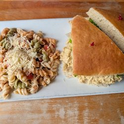 Boll Weevil - Chicken Salad sandwich with pasta salad