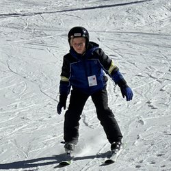 Taos Ski Valley - Ski school for the youngest!  First time and he's doing well.