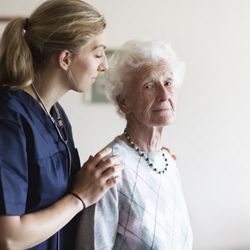 SeniCare Plus - Home Health Aide providing Home Care Services to a senior in their home who has dementia.