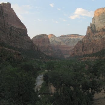 Zion Lodge - View from the Emerald Pools Trail - Hotels Near Me - Springdale, Utah Zion Lodge - View from the Emerald Pools Trail - Hotels Near Me - Springdale, Utah
