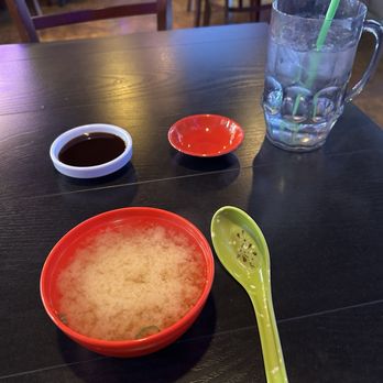 Sushi Raku - Miso for a starter.  Great flavors - Japanese Near Me - Concord, California