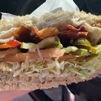 Sweet Chinito Coffee - build-your-own on light rye (turkey, crispy bacon, lettuce, tomato, jalapeños & pickle) - bacon does NOT taste microwaved, which is awesome - Coffee & Tea Near Me - San Francisco, California Sweet Chinito Coffee - build-your-own on light rye (turkey, crispy bacon, lettuce, tomato, jalapeños & pickle) - bacon does NOT taste microwaved, which is awesome - Coffee & Tea Near Me - San Francisco, California