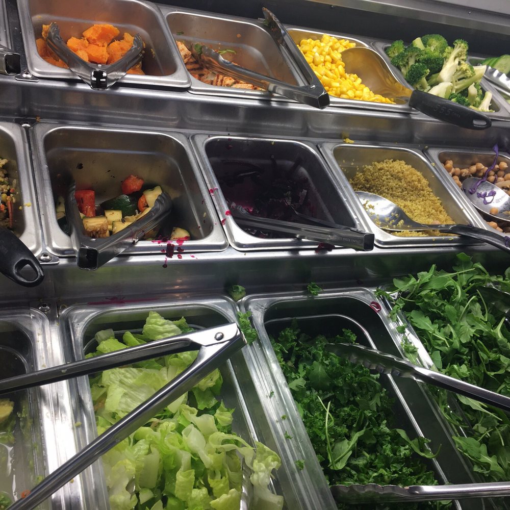 Green Box Express - As small portion of their giant salad bar - Salad Near Me - Toronto, Ontario Green Box Express - As small portion of their giant salad bar - Salad Near Me - Toronto, Ontario