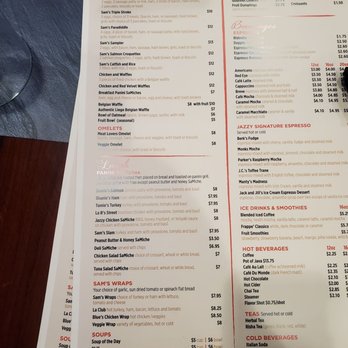 Sam's Place - Sam's Place front counter & menu. - Cafes Near Me - Milwaukee, Wisconsin